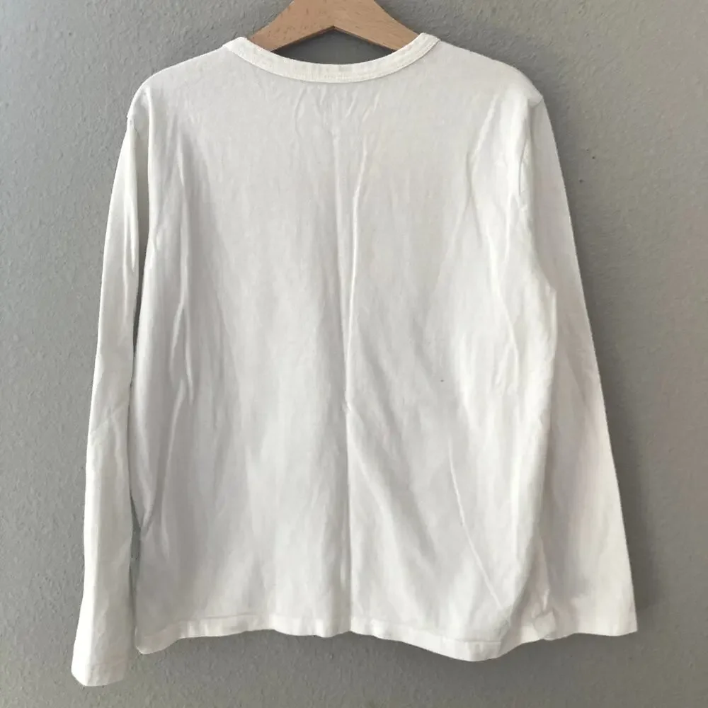 Gap NASA Astronaut Graphic Long Sleeve Tee - Off White - Medium 8